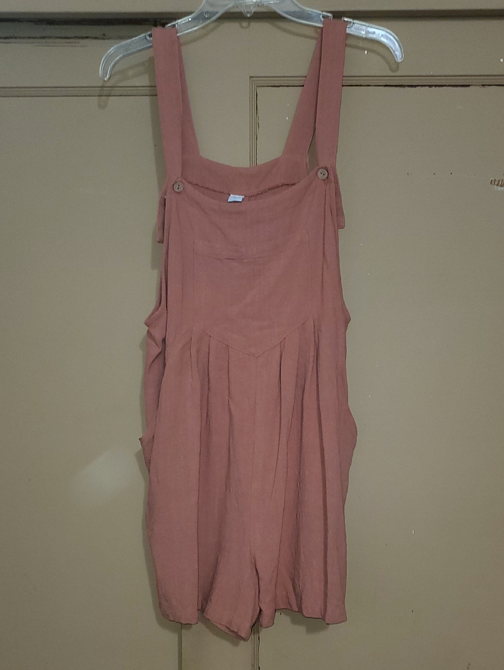 Dusty Rose Linen Romper